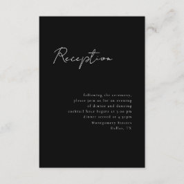 Cartão De Informações Placa mínima de receptáculo de recepção de script