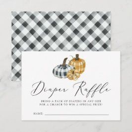 Cartão De Informações Placa Raffel da Fralda da Chá de fraldas da Bompki