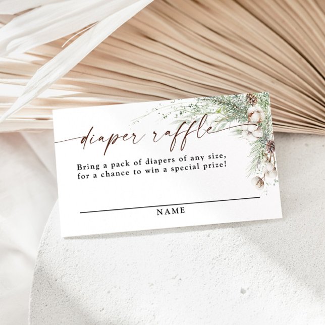 Cartão De Informações Placa Raffel da Fralda de inverno (Criador carregado)