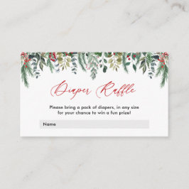 Cartão De Informações Placa Raffel da Fralda de inverno