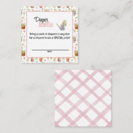 Cartão De Informações Placa Raffle de Fralda em crescimento local