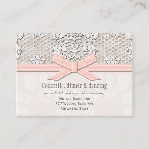 Cartão De Informações Placa receptáculo de Recepção de casamento de loca