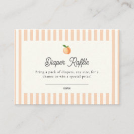 Cartão De Informações Placa receptáculo Raffle de Fralda de pêssego