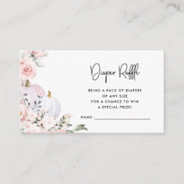 Cartão De Informações Placa receptáculo Raffle de Fralda rosa-rosa