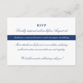 Cartão De Informações Placa RSVP Online - Conjunto de compartimentos Pen