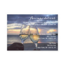 Placas De Alojamento Para Casamento De Praia