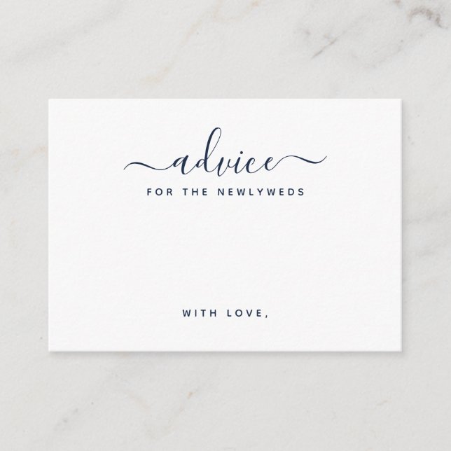 Cartão De Informações Placas de Conselhos de Script Simples (Frente)