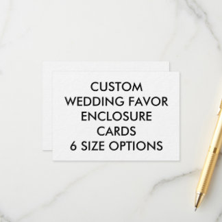 Cartão De Informações PLACAS DE ENCLOSURE DE FAVOR Personalizado - ULTRA