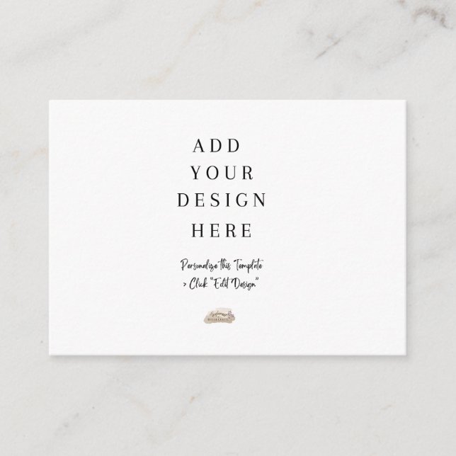 Cartão De Informações Placas de gabinete de 3,5" x 2,5" (Frente)