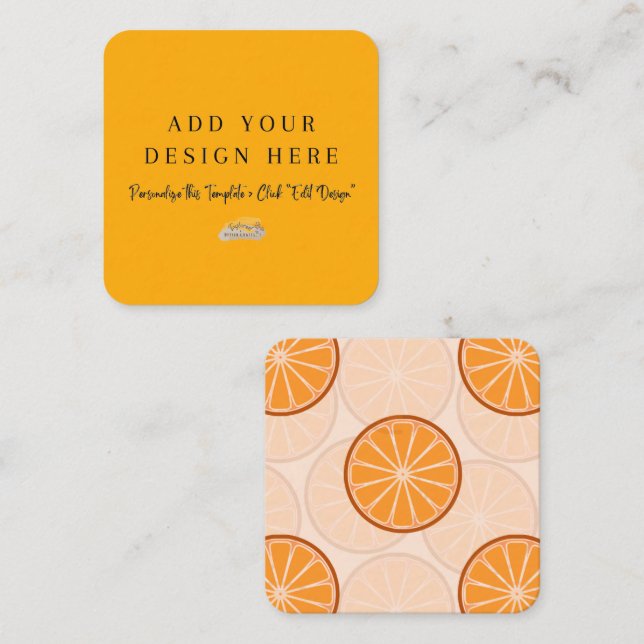 Cartão De Informações Placas de gabinete redondas de 2,5" x 2,5" (Frente/Verso)