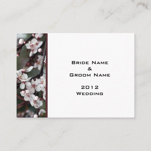 Cartão De Informações Placas detalhadas de recepção de casamento. (Frente)