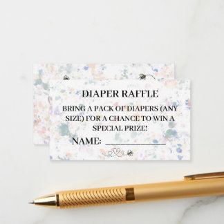 Cartão De Informações PLACAS fraldas DE RAFFFLE VENCEM O POOH
