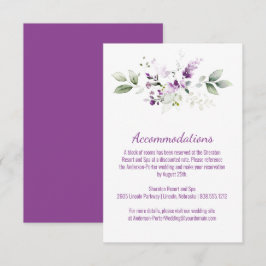 Cartão De Informações Planta de Lavanda