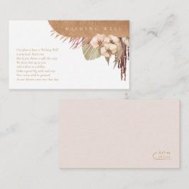 Cartão De Informações Poço de Desejos Casamento Boho Oasis ID959