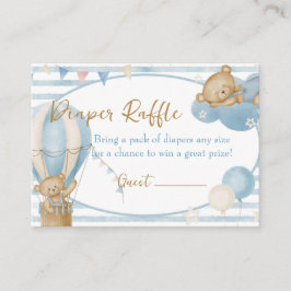 Cartão De Informações Podemos Aguardar Fralda Cartaz Raffle - Menino