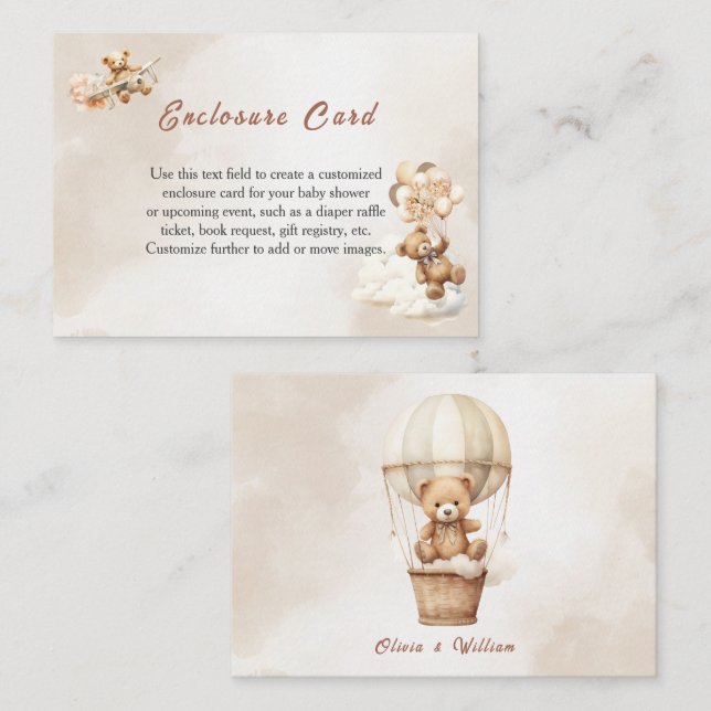 Cartão De Informações Podemos Esperar Boho Chá de fraldas Neutro De Gêne (Frente/Verso)