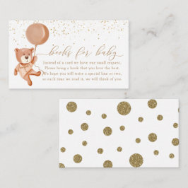 Cartão De Informações Podemos Esperar Livros Castanhos para Bebê