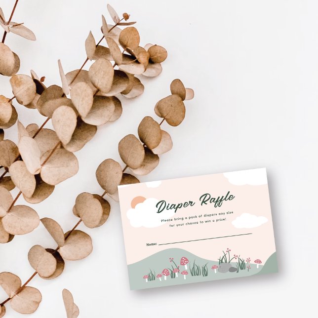 Cartão De Informações Podemos Esperar Mama Ursa Fralda Raffle Ticket (Criador carregado)