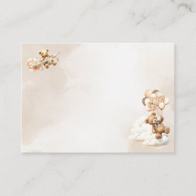 Cartão De Informações Podemos Esperar VAZIO Sexo Neutro Boho (Frente)