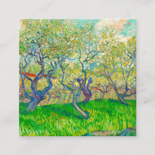 Cartão De Informações Pomar Vincent van Gogh em Blossom