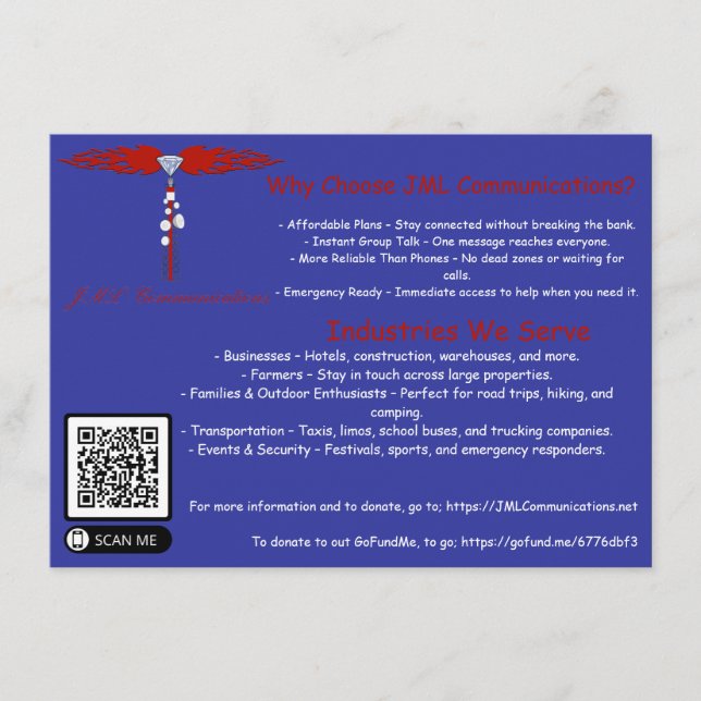 Cartão De Informações Por que escolher a placa de gabinete JML Comunicaç (Frente)