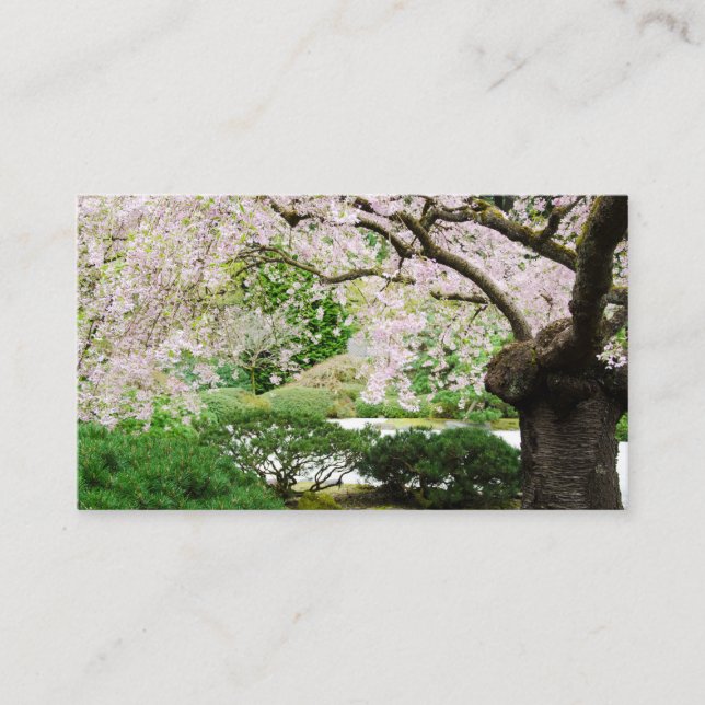 Cartão De Informações Portland, jardim japonês (Frente)