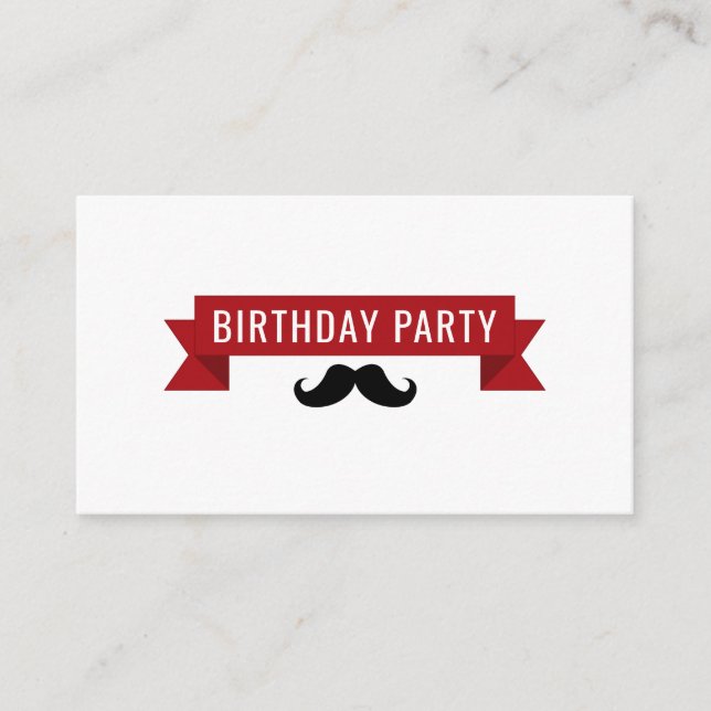 Cartão De Informações Poster de circo clássico, bilhete de Festa de aniv (Frente)