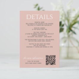 Cartão De Informações Praia Pastel