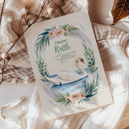 Cartão De Informações Prata de Prata de Swan Princesa Suave Raffle