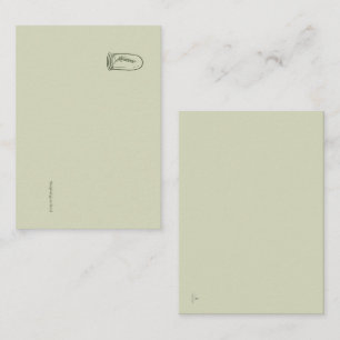 Cartão De Informações Presente para Leitores do Jardim Botânico da Dark 