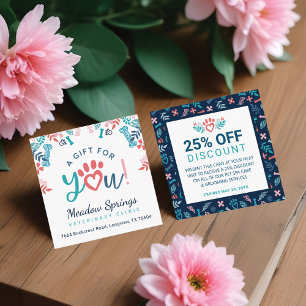 Cartão De Informações Presente Para Seu Padrão De Impressão De Pet Pet P