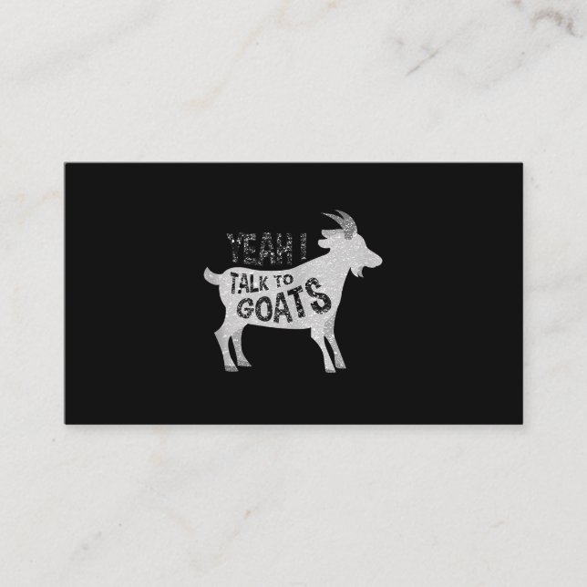 Cartão De Informações Presentes de Caprinos para Caprinos Engraçados (Frente)