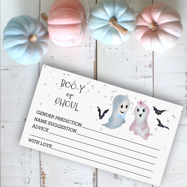 Cartão De Informações Previsões de Revelação de Gênero do Halloween Fant (Criador carregado)