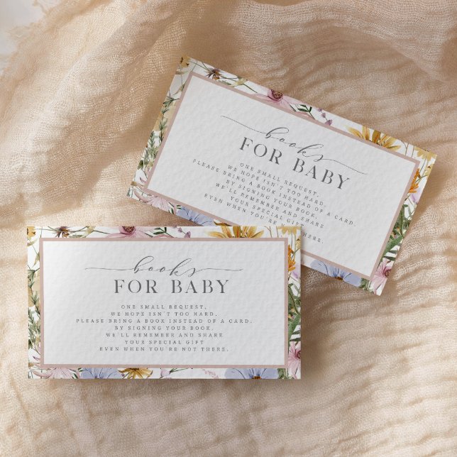 Cartão De Informações Primavera Floral Bebê em Blogues para Bebê | (Criador carregado)