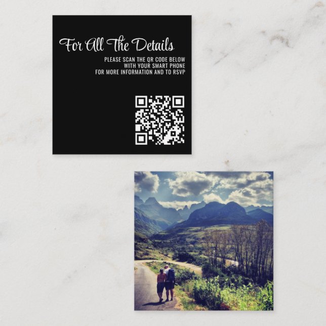 Cartão De Informações Primavera Garden Wedding (Frente/Verso)