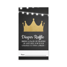 Prince Crown | Raffle chá de fraldas Fralda Dourad