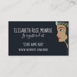 Cartão De Informações Princesa Blue Chá de fraldas Gift Registry