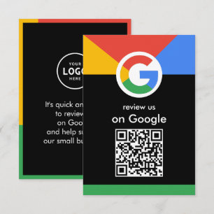Cartão De Informações Profissional Moderno Leia para Avaliar Código QR d
