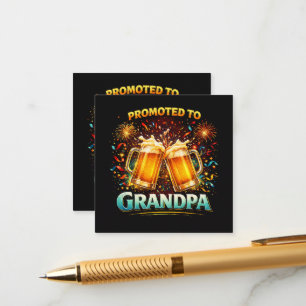 Cartão De Informações Promovido a Avô Futuro