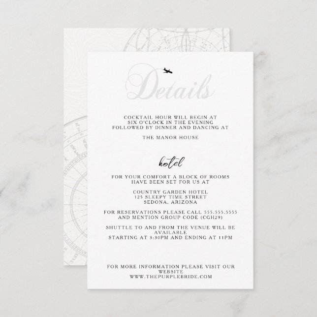 Cartão De Informações Pronto para Descolagem (Frente/Verso)