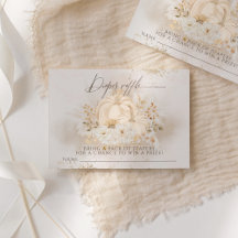 Pumpkin Fall floral & Pampas Chá de fraldas Fralda