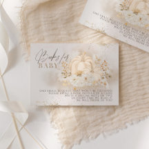 Pumpkin Fall floral & Pampas Livros de Chá de fral