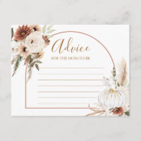 Pumpkin Rustic Boho Cai no Amor Conselho para Mamã