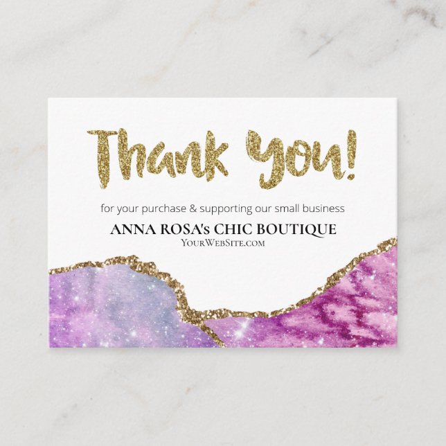 Cartão De Informações *~* QR AGATE Galaxy (Galáxia de AGATE QR) OBRIGADO (Frente)