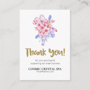 Cartão De Informações *~* QR AP8 LOGOTIPO CRYSTAL CÓSMICO Revisão OBRI