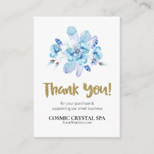 Cartão De Informações *~* QR AP8 LOGOTIPO FLORAL CRYSTAL Revisão OBRIGA