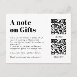 Cartão De Informações QR Code Collage Fund -cum-Thank You Grad