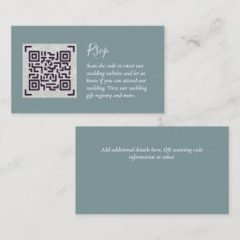 Cartão De Informações QR CODE RSVP Detalhes do Casamento Presentes Hospe