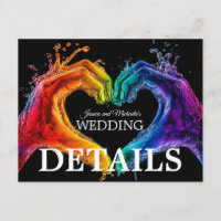 🌈❤️QR + DETALHES do Casamento Heart of Pride casa