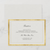 Quadro Clássico Falso Dourado Ecru Casamento Recep